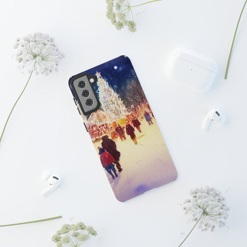 A Christmas Market in Denver Colorado - Impact Resistant Phone Case